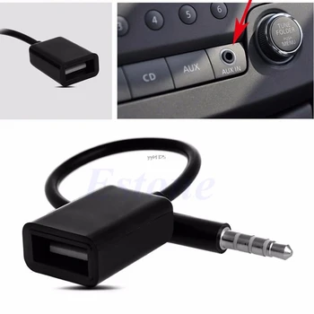3,5 mm Muž AUX Audio Konektor Do Konektora USB 2.0 Žena Converter Kábel Kábel Fr Auto MP3 veľkoobchod