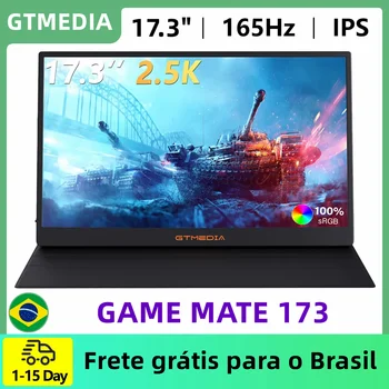 GTMEDIA 17.3 Palce 100% sRGB Prenosný Monitor 2.5 K QHD ďalší Monitor, Externú Obrazovku pre MAC Notebook PC Android Xbox PS4/5 Prepínač