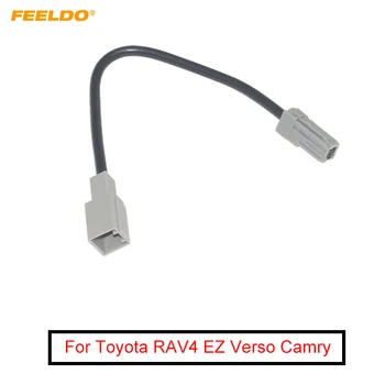 FEELDO Car Audio Vstup Médií Údaje Drôt Pôvodný Konektor Samec Samica USB Adaptér Pre Toyota RAV4 EZ Verso Camry Kábel